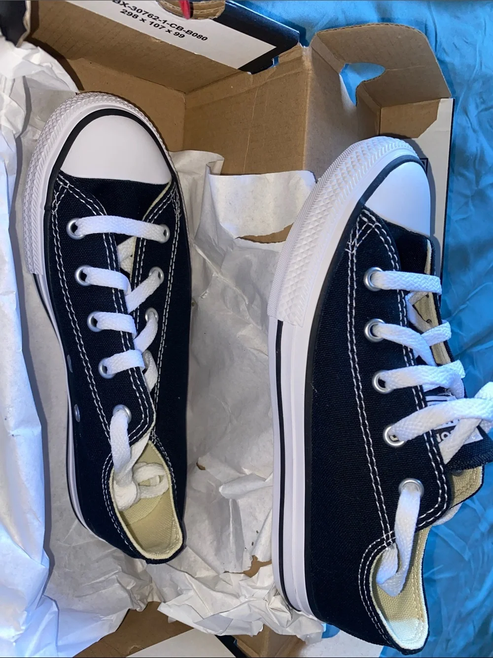 Brand new Converse Kids Black Canvas Low-Top Sneakers sz 1.5